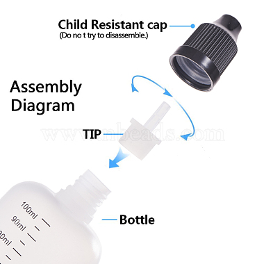 Benecreat пластиковая бутылка для выжимания(TOOL-BC0008-21C)-3