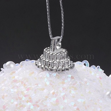 boule de noel mousse & plastique imitation perle pendentif décoration(FIND-G056-01D)-6