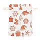 Christmas Theme Cotton Fabric Cloth Bag(ABAG-H104-B13)-3