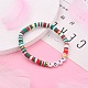 Polymer Clay Heishi Beads Stretch Bracelets(BJEW-JB05710)-4