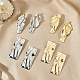 4 Pairs 4 Styles Alloy Stud Earrings with 304 Stainless Steel Pins(EJEW-AN0004-61)-7