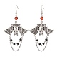 Alloy with Glass Chain Dangle Earrings(EJEW-TA00433)-1