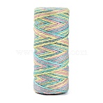50M Segment Dyed Jute Cord, for Gift Wrapping, Party Decoration, Colorful, 2mm, about 54.68 Yards(50m)/Roll(OCOR-Q060-02A-06)