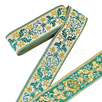 13~15M Curtain Decoration Ethnic Polyester Ribbon, Flower, 2-3/8 inch(60mm), about 14.22~16.40 Yards(13~15m)/Set(OCOR-GA0002-50)