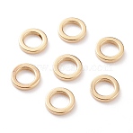 Brass Linking Rings, Cadmium Free & Lead Free, Long-Lasting Plated, Round Ring, Real 24K Gold Plated, 6x1mm, Inner Diameter: 4mm(X-KK-Y003-03A-G)