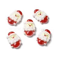Christmas Opaque Resin Cabochons, Santa Claus, Red, 21.5x14x5.5mm(RESI-K019-33)