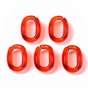 Transparent Acrylic Linking Rings, Quick Link Connectors, for Cable  Chains Making, Oval, Red, 15.5x11x6mm, Inner Diameter: 4.5x10.5mm, about 1330pcs/500g