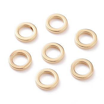 Brass Linking Rings, Long-Lasting Plated, Round Ring, Real 24K Gold Plated, 6x1mm, Inner Diameter: 4mm