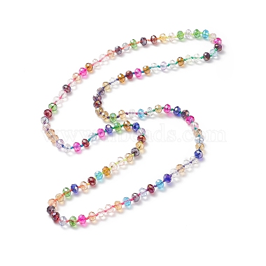 5Pcs 5 Style Bling Glass Beaded Necklaces Set for Women(NJEW-JN04056)-4