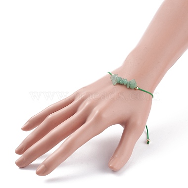 Bracelets de perles tressées en pierres précieuses naturelles et synthétiques pour femmes(BJEW-JB07725)-3