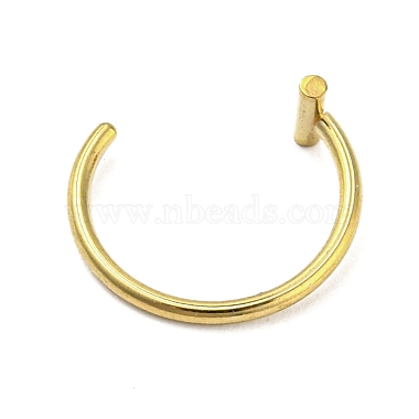 Ion Plating(IP) 304 Stainless Steel Lip Rings Piercing Jewelry(AJEW-K037-05B-G)-2