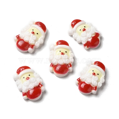 Red Santa Claus Resin Cabochons