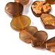 teints agate naturelle perles brins(G-Q606-23E-07)-3
