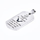 201 Stainless Steel Quote Pendants(STAS-T044-227P)-3