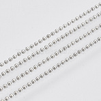 Brass Ball Chains, Long-Lasting Plated, Soldered, with Spool, Cadmium Free & Nickel Free & Lead Free, Platinum, 1mm, about 32.8 Feet(10m)/roll(X-CHC-S008-003H-P)