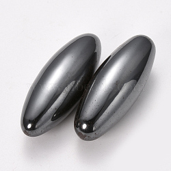 Synthetic Magnetic Hematite Decorations, Rice, 42~44x16mm(G-Q468-101-16x45)