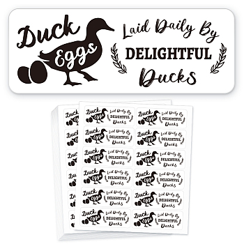 12 Style Adhesive Label, Waterproof PET Stickers Set, Rectangle, Duck, 170x150mm