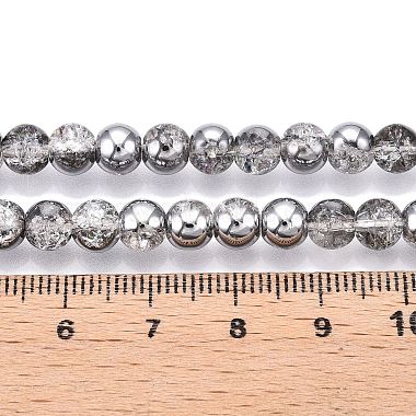 Electroplated Crackle Glass Beads Strands(X-EGLA-N014-6mm-03)-4