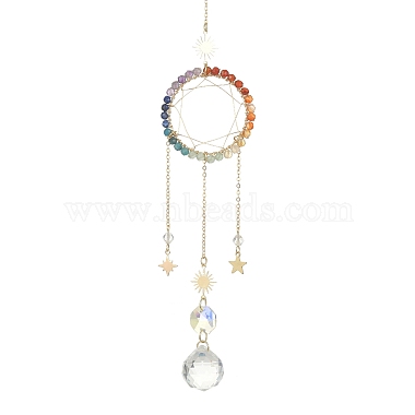 Clear Ring Gemstone Pendant Decorations