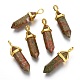 Natural Unakite Double Terminated Pointed Pendants(G-G902-B17)-1