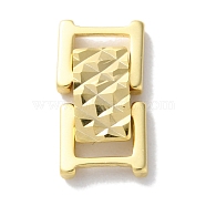 Brass Watch Band Clasps, Cadmium Free & Lead Free, Rectangle, Real 24K Gold Plated, 15x8.5x3.5mm(KK-F880-23G)