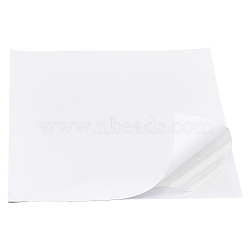 Cotton & Paper Pad Stickers, with Double Adhesive Back, for Anti Slip Accessories, Rectangle, White, 253x252.5x0.2mm(AJEW-WH0244-22B)