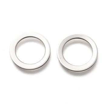 304 Stainless Steel Linking Rings, Ring, Stainless Steel Color, 15x1mm, Inner Diameter: 11mm