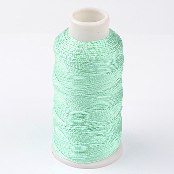 Round Metallic Thread, Embroidery Thread, 6-Ply, Aquamarine, 0.6mm, about 546.8 yards(500m)/roll