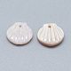 Natural White Shell Mother of Pearl Shell Charms(X-SSHEL-S260-097C)-2
