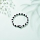 Polymer Clay Yin Yang & Acrylic Round Beaded Stretch Bracelet for Women(BJEW-JB08529)-2