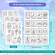4 Sheets 11.6x8.2 Inch Stick and Stitch Embroidery Patterns(DIY-WH0455-068)-2