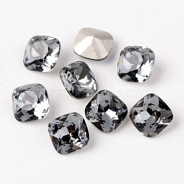 facettes carrées k 9 cabochons en strass(RGLA-E007-8mm-M)-3