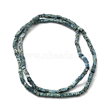 Electroplated Natural Lava Rock Beads Strands(G-Q1009-B01-02F)-2