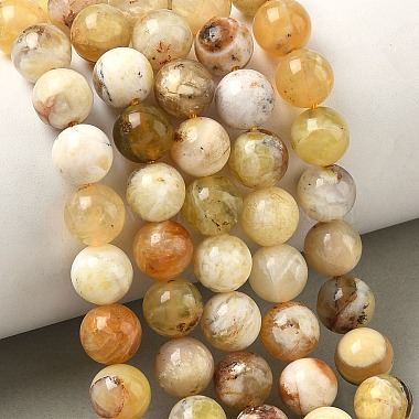 Natural Yellow Opal Beads Strands(G-I213-18-8mm)-5