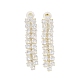 Brass Micro Pave Cubic Zirconia Stud Earrings(EJEW-B046-19G)-1