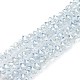 Chapelets de perles en verre galvanoplastique(GLAA-A001-02A-PL02)-1