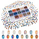 Elite 1050Pcs 15 Color Electroplate  Glass Beads(EGLA-PH0001-26)-1