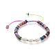 Bracelets de perles de nylon tressés réglables(BJEW-JB05124-05)-1