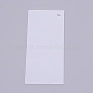 Acrylic Pendants, Rectangle, Clear, 70x30x2mm, Hole: 3mm(OACR-WH0005-27A)
