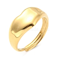 Adjustable 304 Stainless Steel Heart Ring for Women, Real 14K Gold Plated, US Size 7 1/4(17.5mm)(RJEW-C016-05G)
