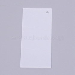 Acrylic Pendants, Rectangle, Clear, 70x30x2mm, Hole: 3mm(OACR-WH0005-27A)