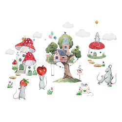 PVC Wall Stickers, Wall Decoration, Fairy Tale, 820x390mm, 2 sheets/set(DIY-WH0228-547)