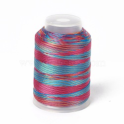 3-Ply Segment Dyed Nylon Thread Cord, DIY Material for Jewelry Making, Cerise, 0.3mm, about 546.81 Yards(500m)/Roll(NWIR-F011-01F)