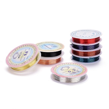 (Defective Closeout Sale),Copper Craft Wire,with Defective Spool,Mixed Color,0.3~0.8mm