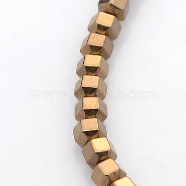 Electroplate Non-magnetic Synthetic Hematite Beads Strands(G-J215-M)-3