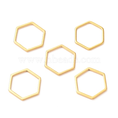 Golden Hexagon 304 Stainless Steel Linking Rings