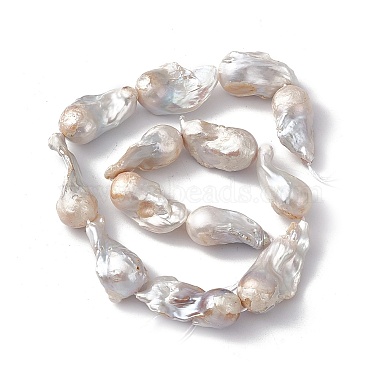 Perles de perles de keshi naturelles baroques(PEAR-N020-J20)-5