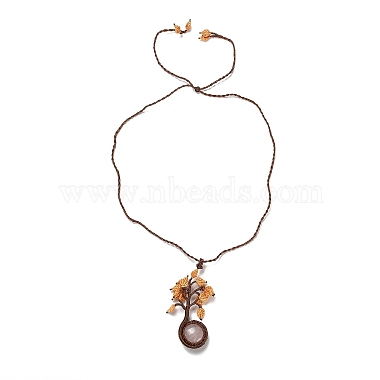 Tree Rose Quartz Necklaces