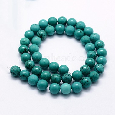 Natural Magnesite Beads Strands(G-I199-33-6mm)-2