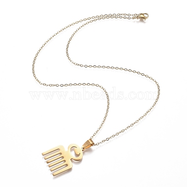 201 Stainless Steel Pendant Necklaces(NJEW-H208-02G)-3